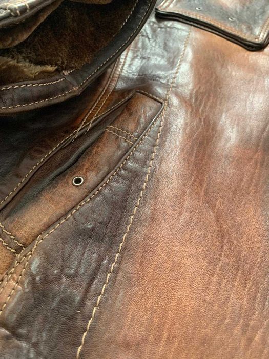 Geacă tip Aviator/Pilot piele naturală foarte moale, foarte călduroasă