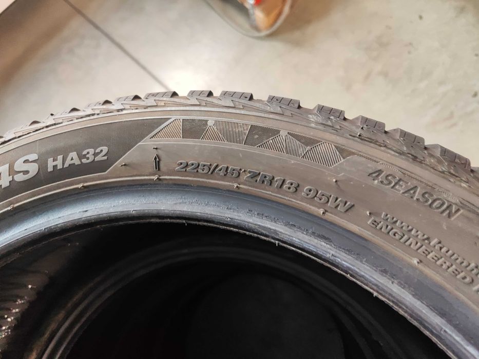 2бр.всесезонни гуми 225/45/18 Hankook