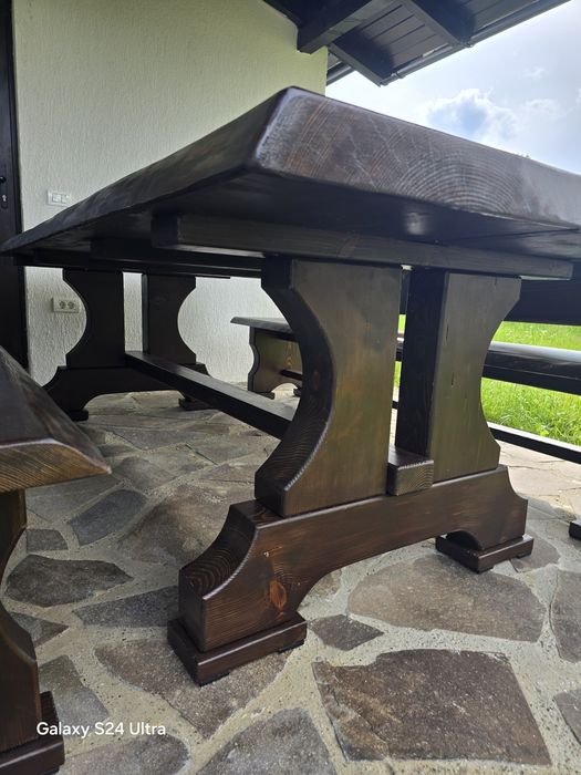 Set Terasă Premium din Lemn Masiv (Brad) – 2.5 Metri