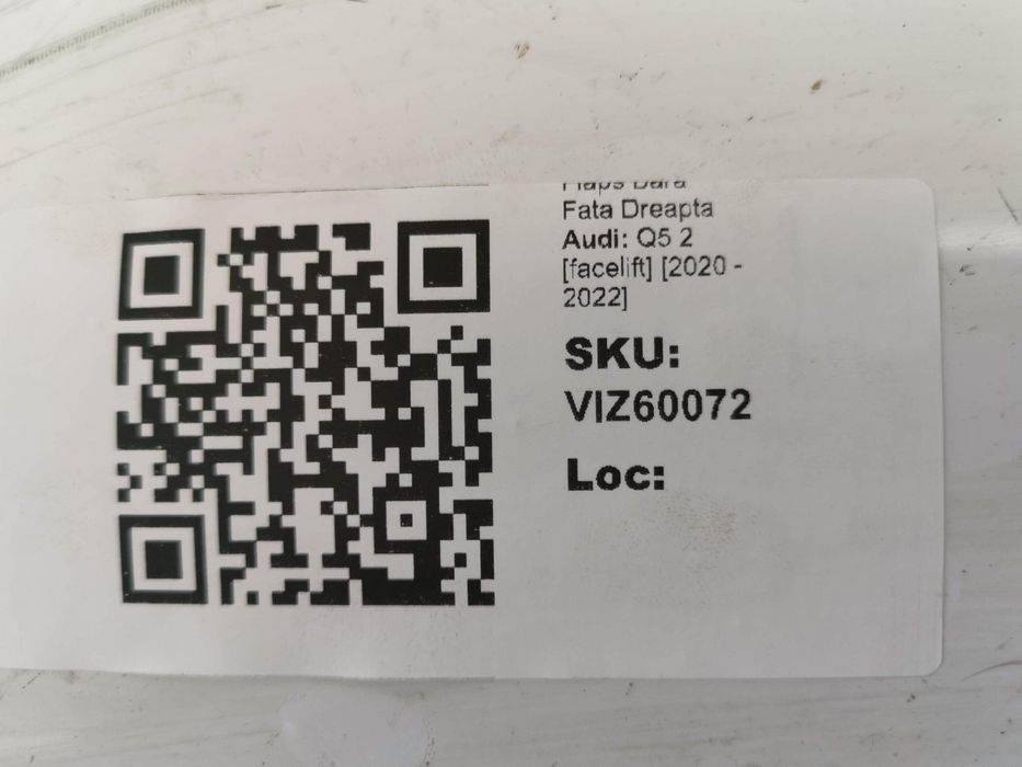 Флапс Предна Дясна Странична Броня Ауди Q5 2 [фейслифт] [ - ] Оригинал