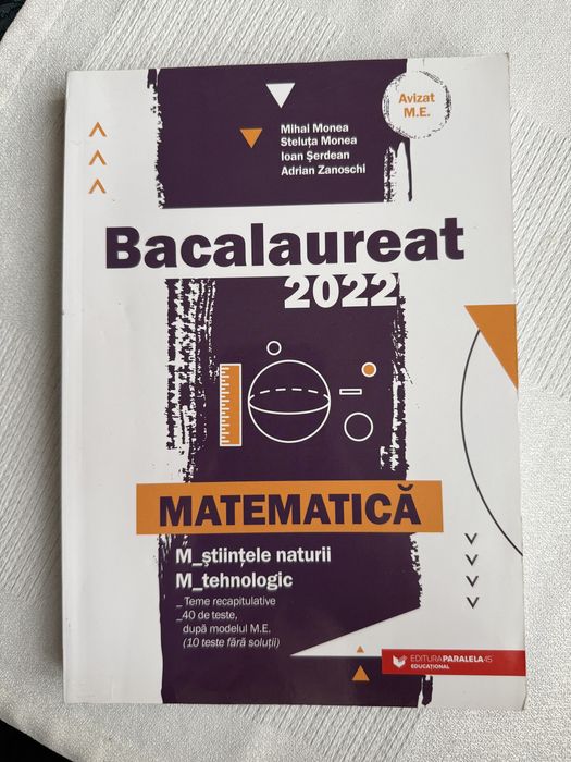 Culegere Bacalaureat Matematica 2022 - rezultate garantate prin ex.