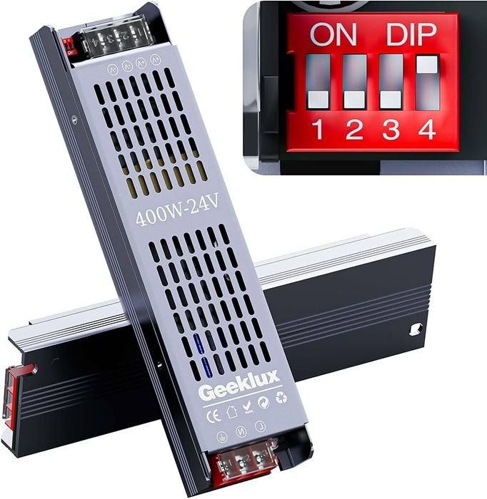 LED Импулсно захранване  24V, 400W, 16A/трансформатор/ - димируем