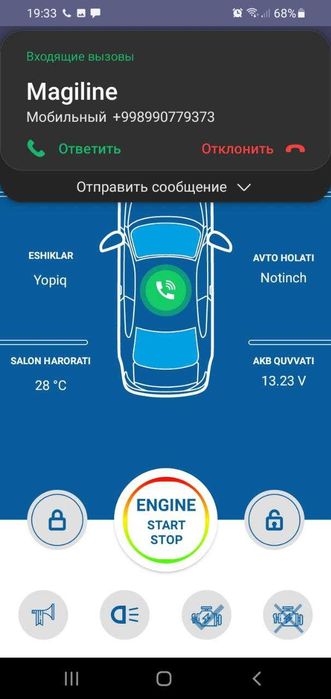 Magiline M3 gsm modullari Tracker 2 va Onix avtomobillari uchun.