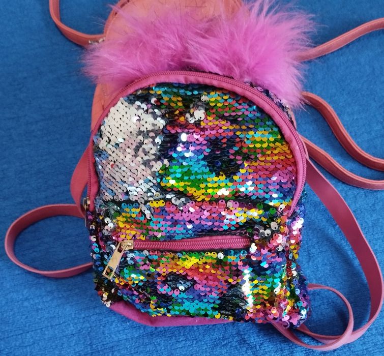 Детска кожена раница