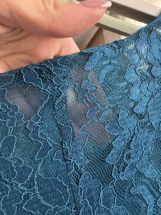 Официална рокля в тюркоазен цввт