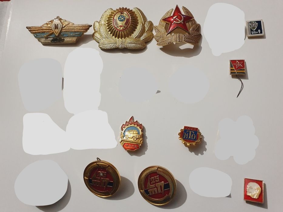 Значки СССР 45 шт. Кокарда