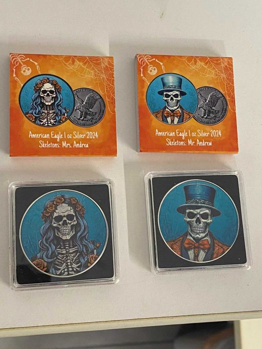 Сребърни монети 2x1oz