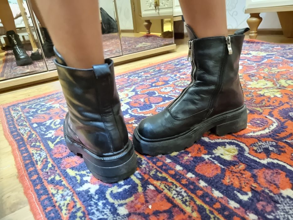 Сапоги 37 размера кожа