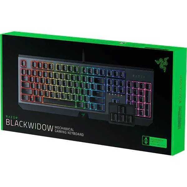 Tastatura mecanica gaming Razer BlackWidow 2019, RZ03-02860100-R3M1, layout US, RGB green switch, negru noua sigilata