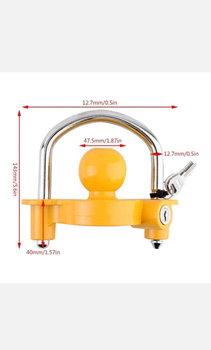 Заключващ механизъм за каравани ремаркета платформи и колесари