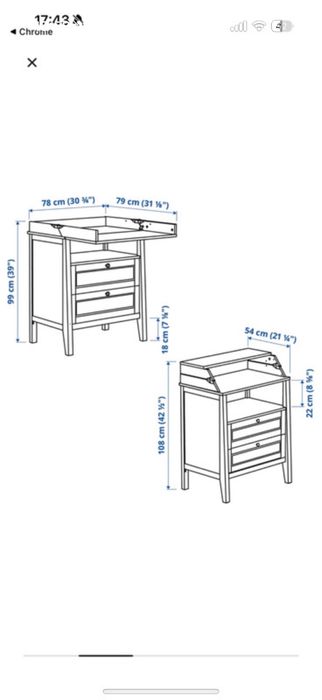 Masa de infasat ikea Sundvik