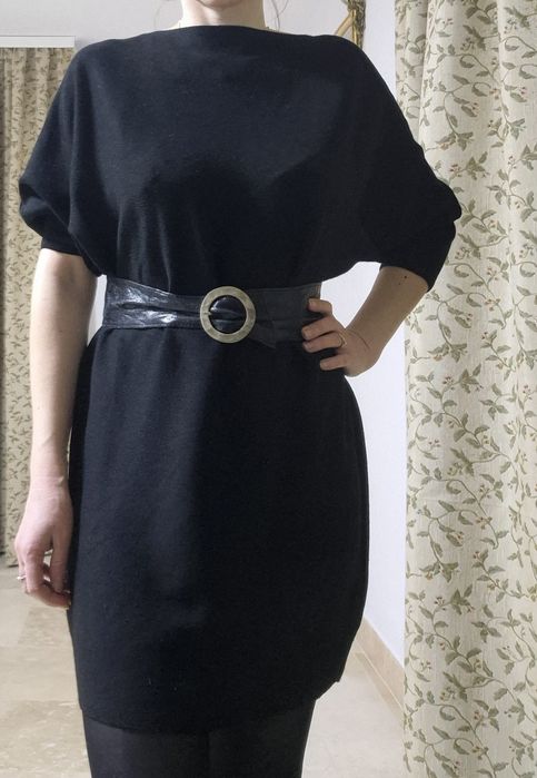 Rochie  pulover ESPRIT Fusta rosu si negru Pulover Guess