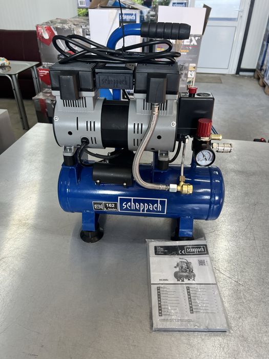 Безшумни и Безмаслени компресори Scheppach HC51Si  HC25Si  HC08Si