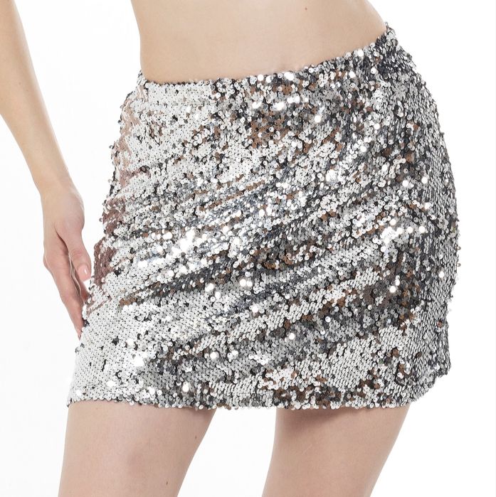Юбка с пайетками мини Оптом