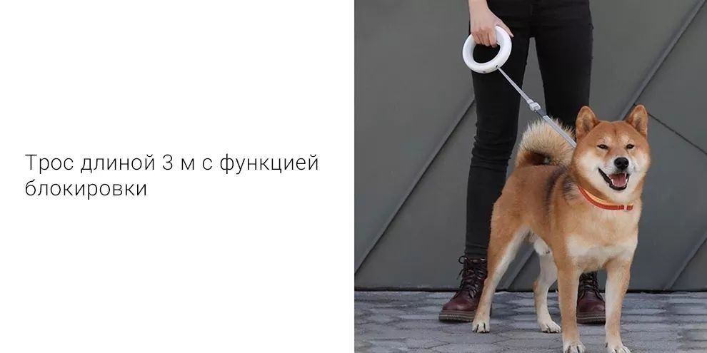 Поводок для собак Xiaomi MOESTAR UFO Retractable Leash 2