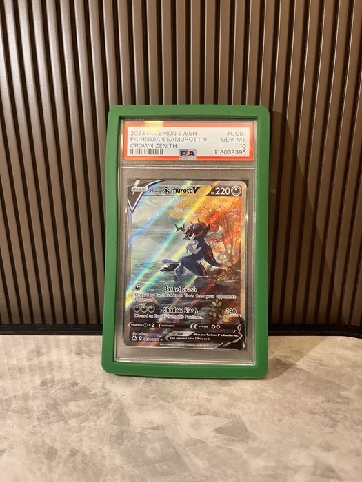 PSA10 2023 pokemon swish fa/hisuan samurott V crown zenith