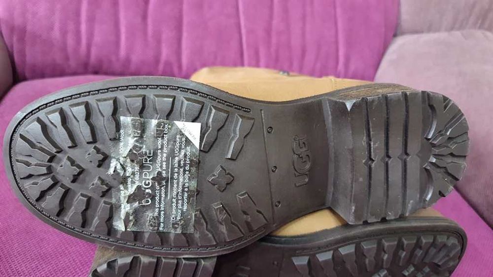 Ghete piele, imblanite, UGG Aldon marimea 36