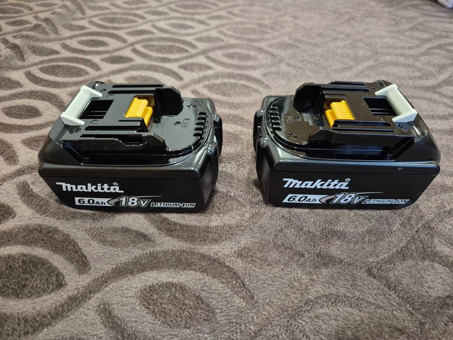 Комплект Макита 2бр. оригинални батерии 6Ah Makita BL1860B и оригинално бързо зарядно DC18RC LXT 18V Makita