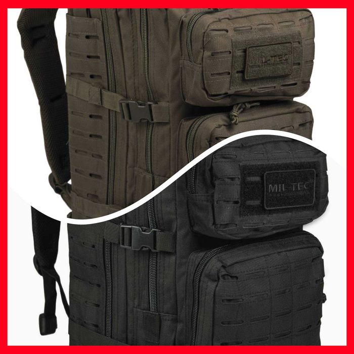 RUCSAC MILTEC Militar Ghiozdan Armata Foto Barbat Culoare Negru / Oliv