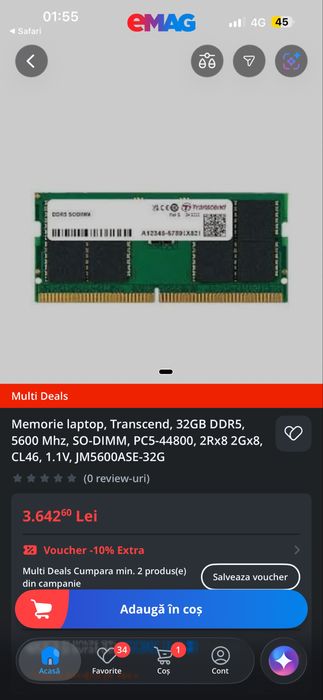 ddr5 5600 2rx8 32gb transcend