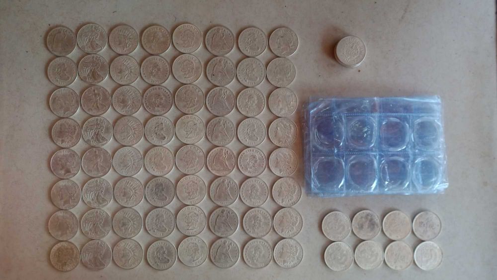 Продавам колекция реплики на 1 долар - 77 монети