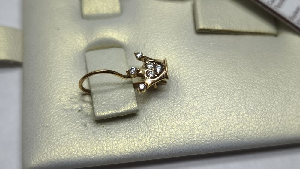 Серьги из красного золота
