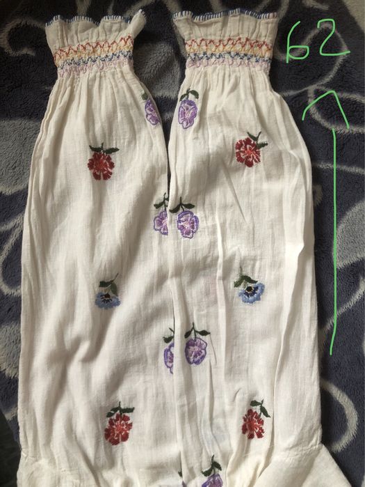 Ie Românească Autentică - Cusuta MANUAL pe Pânză de Bumbac