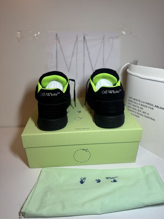 Adidasi/Sneakers Off-White Out of Office 'Black Green