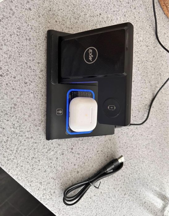 Statie de incarcare rapida wireless 3 in 1