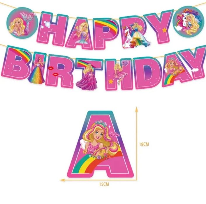 Парти сет украса  Барби и Грим