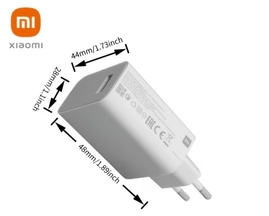 Xiaomi fast charging adapter 67W/33W/22.5W зарядно бързо-зареждане