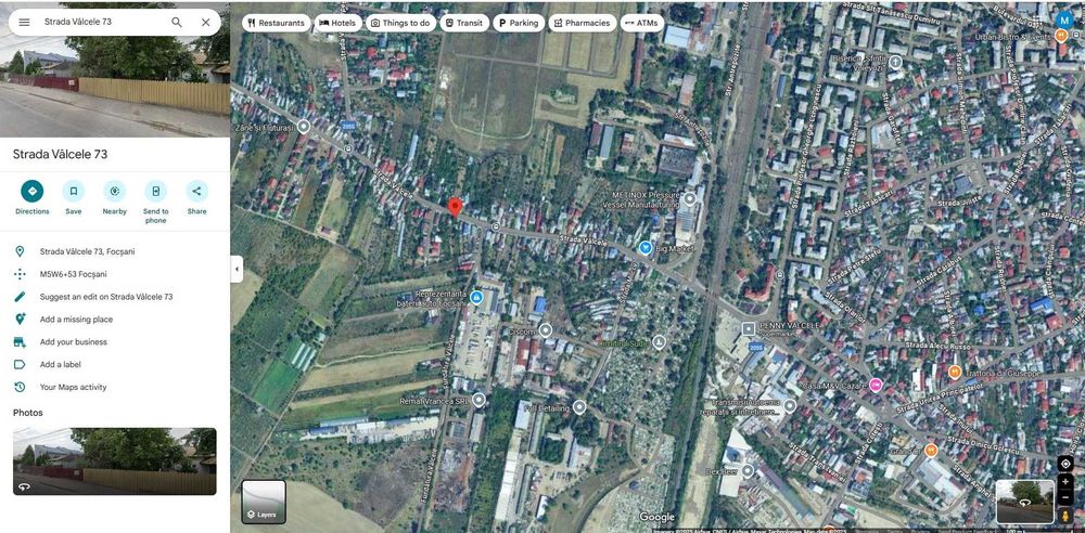 TEREN DE VANZARE IN FOCSANI 1275MP INTRAVILAN CU TOATE UTILITATILE