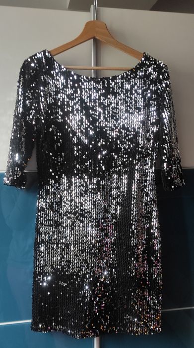 Празнична парти рокля с пайети - S размер