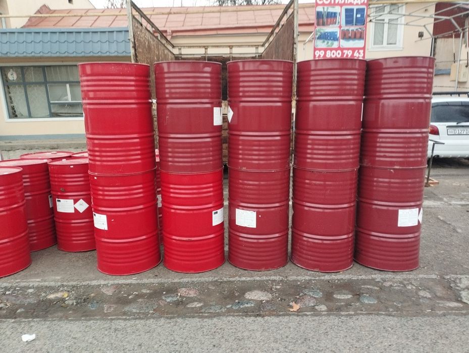 Bochka 200 litr qizil