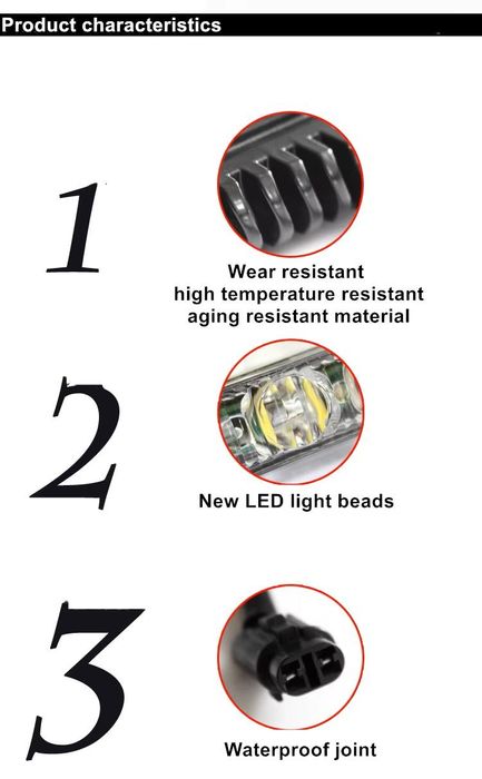 Led диодни дневни светлини drl 6led automax 1636