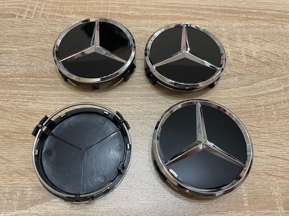 Капачки за джанти Mercedes 75mm Капачки за джанти Мерцедес 75мм