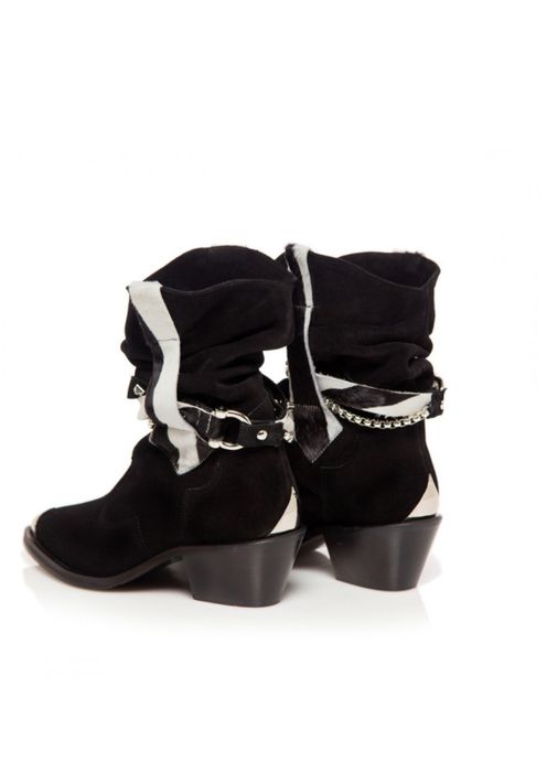 Botine modish negre
