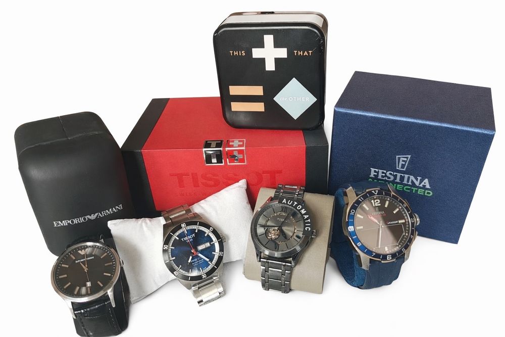 Мъжки часовници Fossil , Festina и Boss, Tissot , Armani ,Diesel