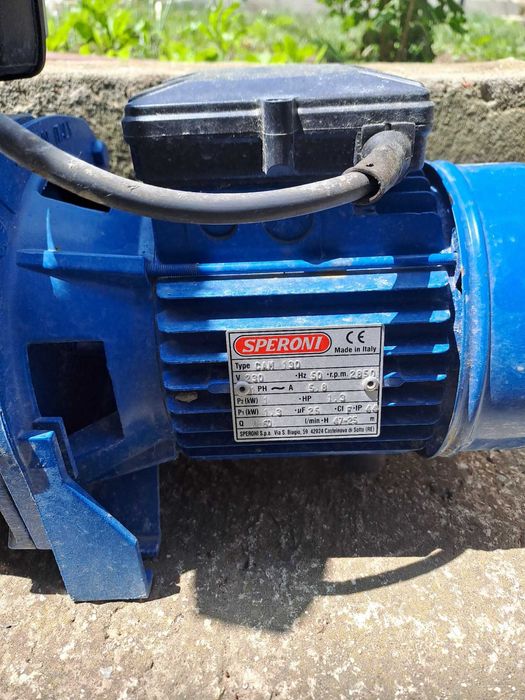 Хидрофорна самозасмукваща  помпа SPERONI и автоматичен ел. пресостат
