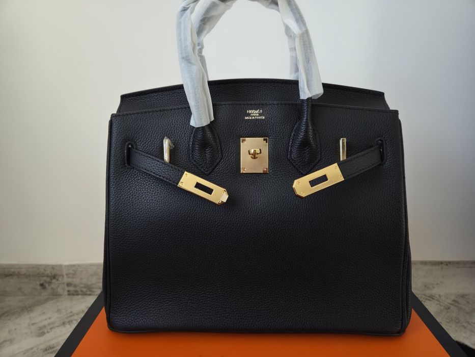 Hermes Birkin 30 Black Gold Hardware