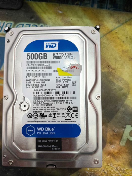 Hardisk 500Gb WD calculator