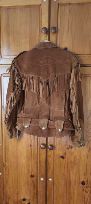 Кожено каубойско яке естествена кожа