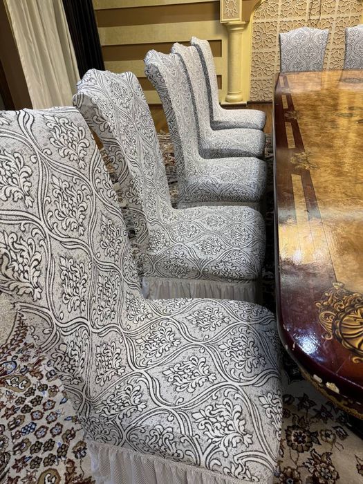 Чехлы на стулья жаккард.Турция.Доставка.