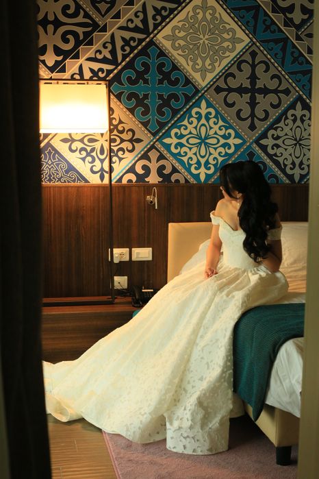 Свадебное платье А-силуэта