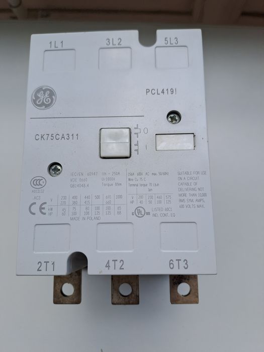 Контактор General Electric CK 75 CA 311N