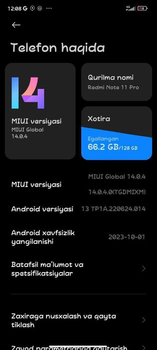 Redmi note 11 pro