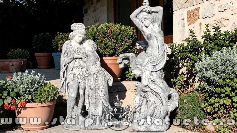 Statui ornament, din beton,  pentru curte și grădină.