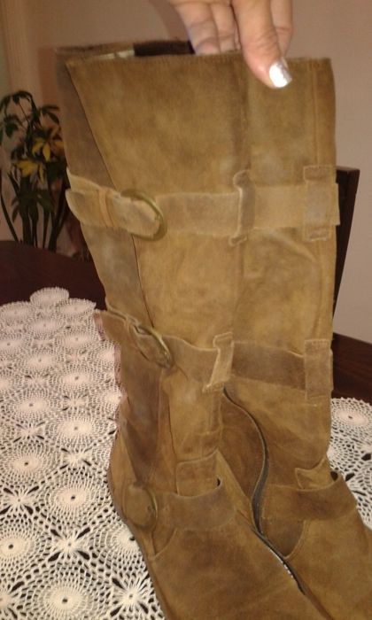 Боти BIG STAR естествена кожа,Ботуши от ЕСТЕСТВЕНА лицева кожа