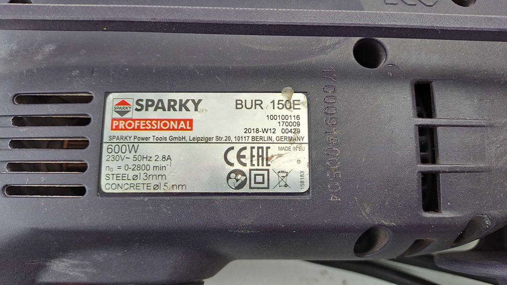 Бормашина ударна Sparky BUR 150 600W