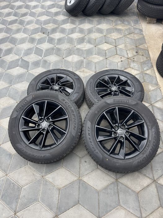 Jante Orig”Borbet R17(5x112)”Tiguan/Q3/Kodiaq/Karoq/Ateca/Vw/Seat/Skoda/Audi~Anv Noi 2024~Negre”